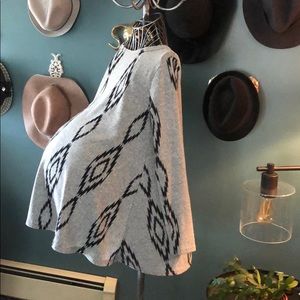 Black Diamond Tribal Knit Top Maternity